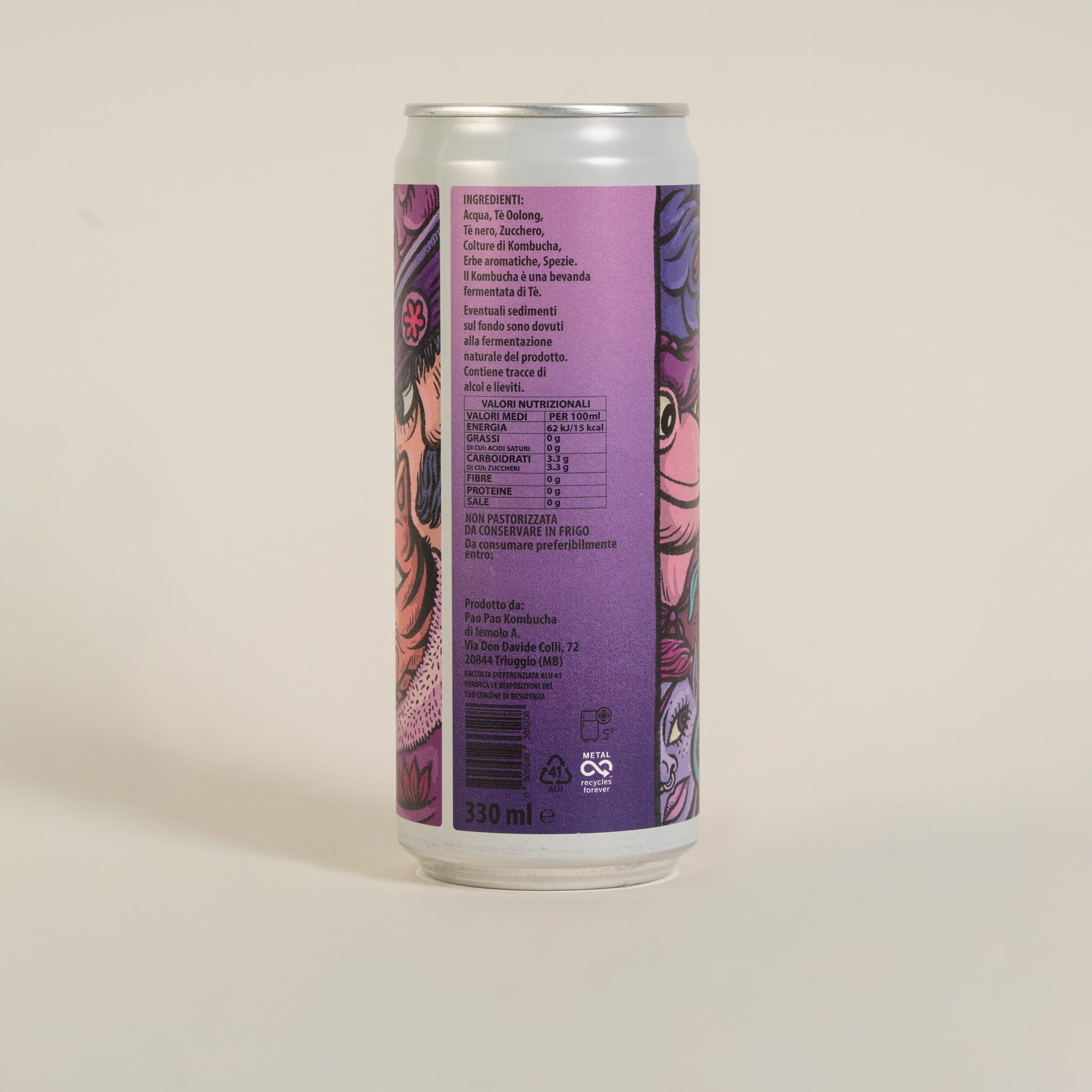 Pào Pào Kombucha 330ml Lavanda e Camomilla